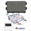 Gree FHBQGL-D3.5DA-T szellőztetőgép, vezetékes távirányítóval, BLDC motorokkal, entalpiás hőcserélővel