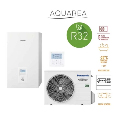 Panasonic Aquarea WH-UD03JE5/WH-SDC0305J3E5 1 fázisú osztott hőszivattyú