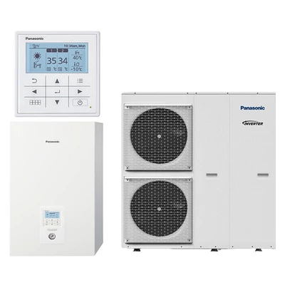 Panasonic Aquarea WH-UQ12HE8/WH-SQC12H9E8 3 fázisú osztott hőszivattyú